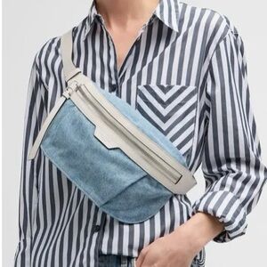 Rag & Bone commuter denim sling bag